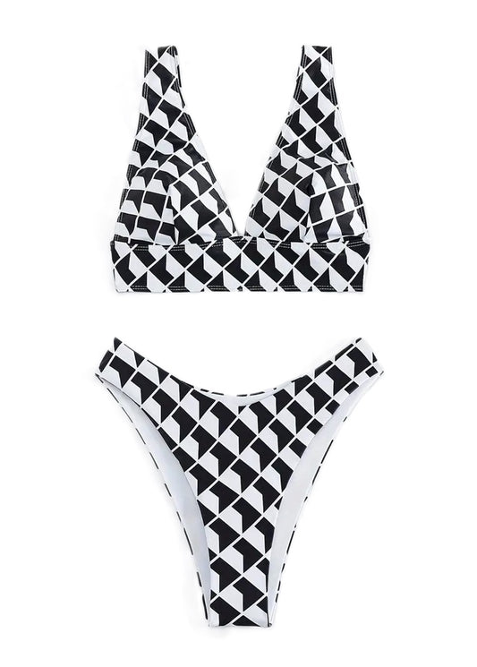 Rory Geometric Bikini Set