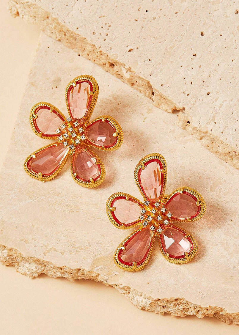 Blossom Earrings in Pink