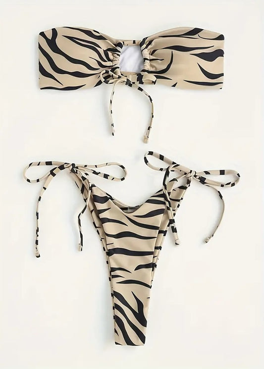 Neriah Zebra Print Bikini Set