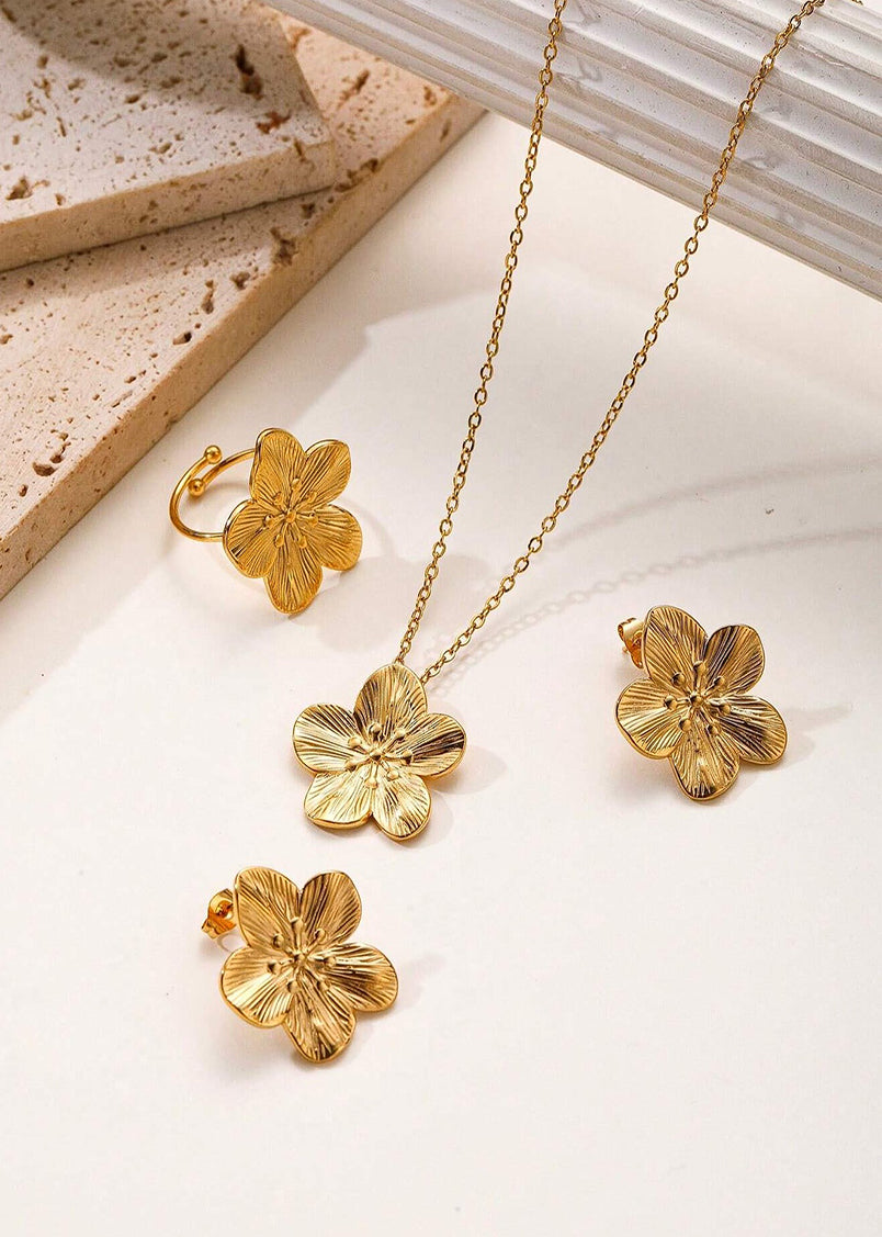 Hera 18K Gold Plated Flower Necklace