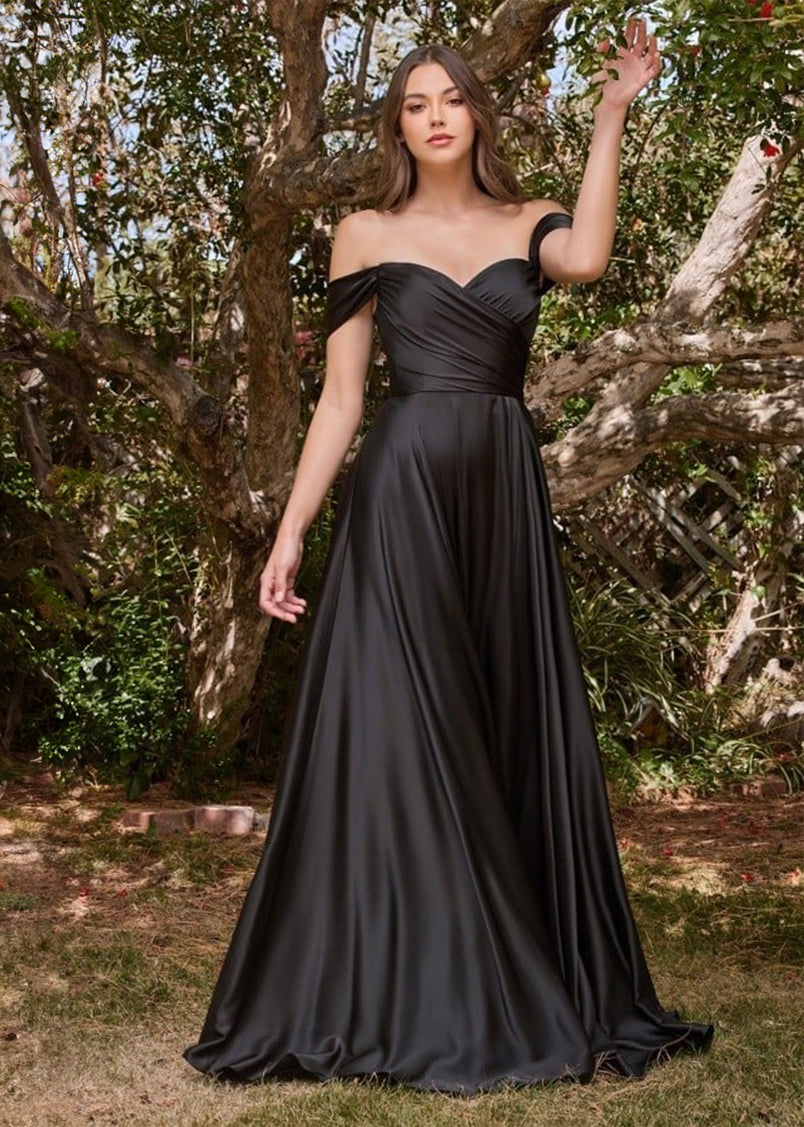 Sakura Off Shoulder Satin Maxi Dress Curve Mauve Rose