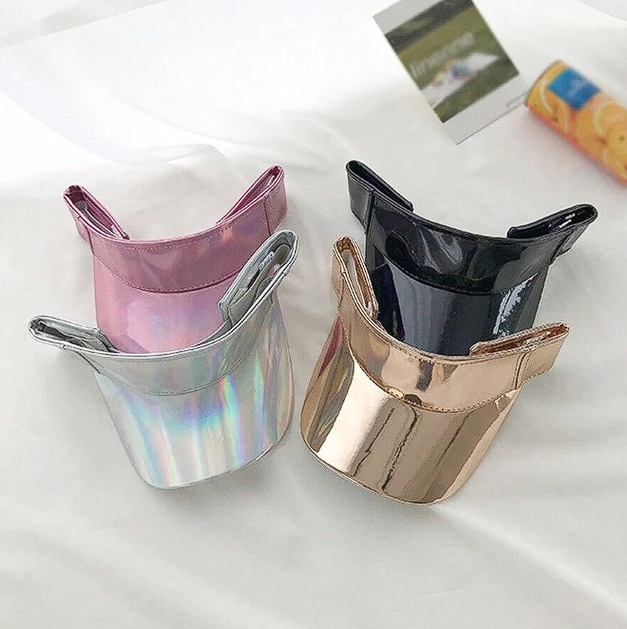 Love Holographic Visor Hats