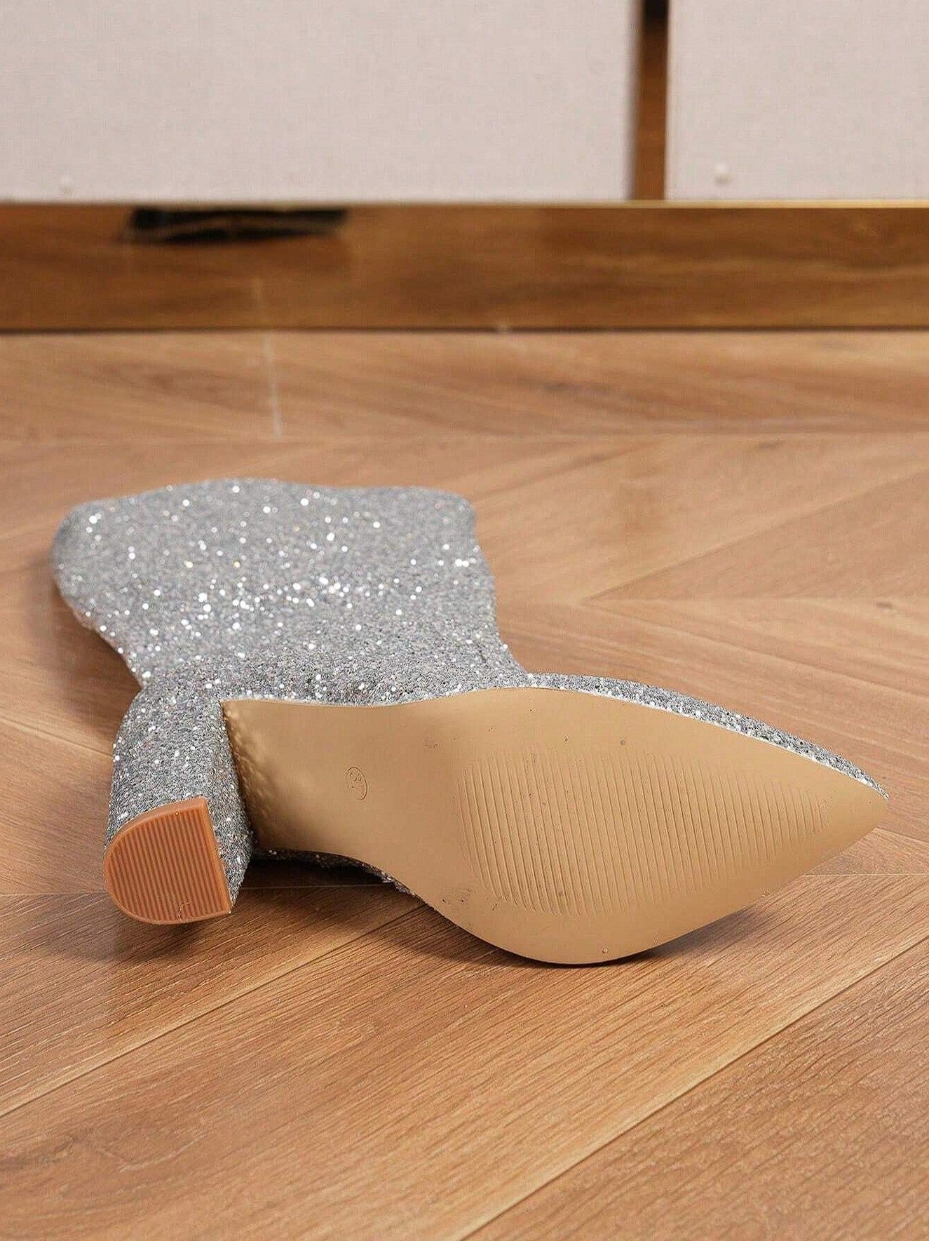 Josie Glitter Mid-Heel Boots