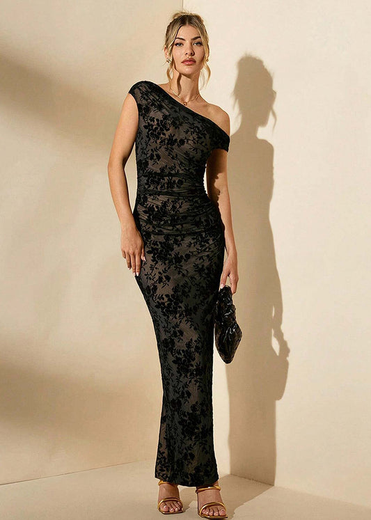 Janelle Off the Shoulder Lace Maxi Dress