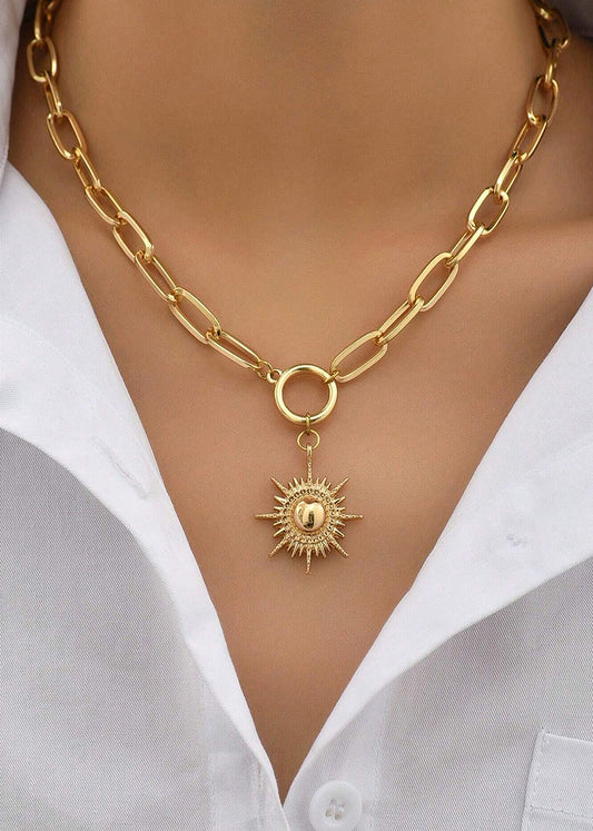 Sun Pendant Necklace