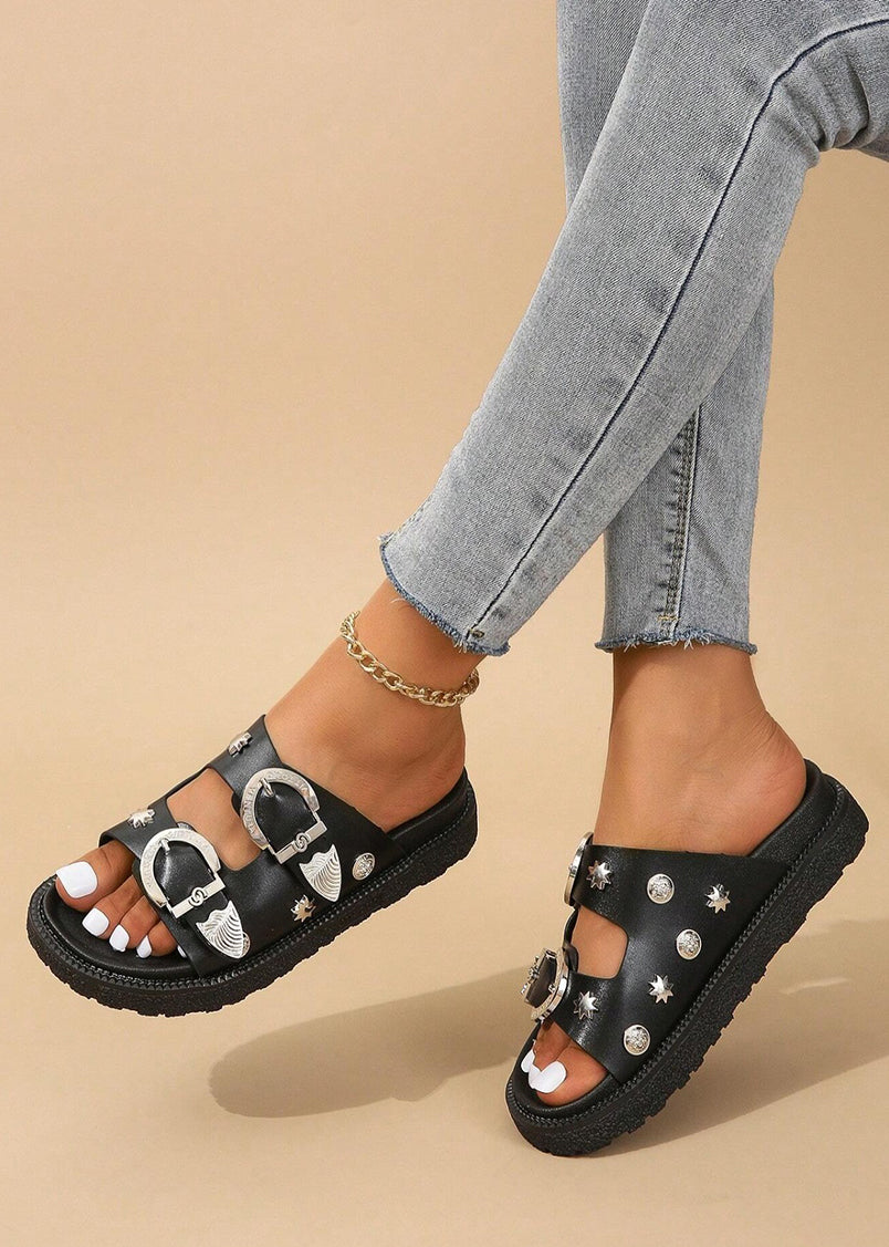 Karlie Western Buckle Sandals