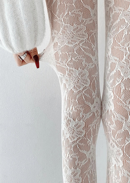 Floral Lace Stocking