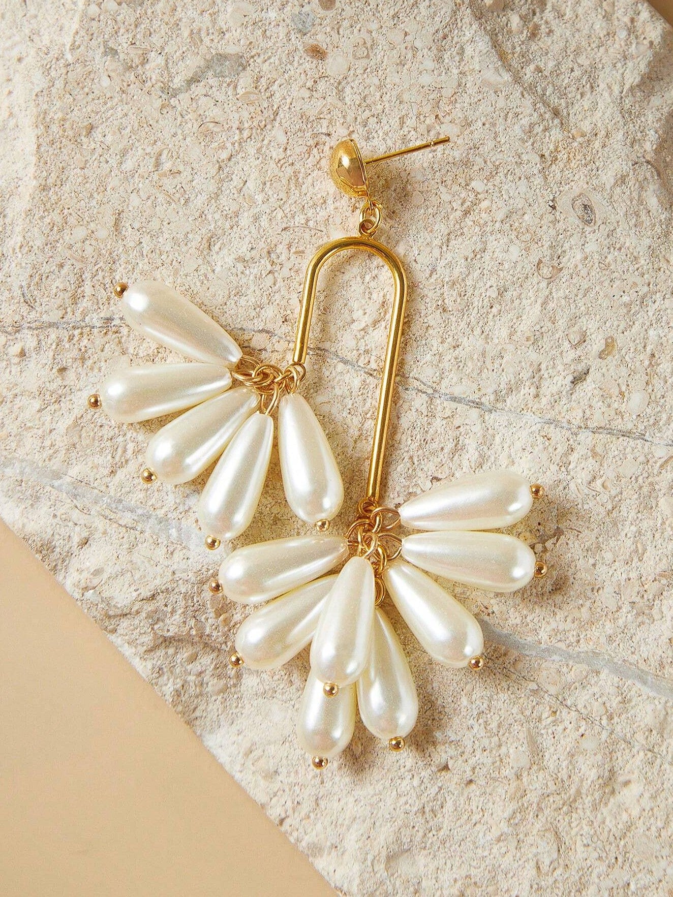 Tassle Drop Pearl Earrings