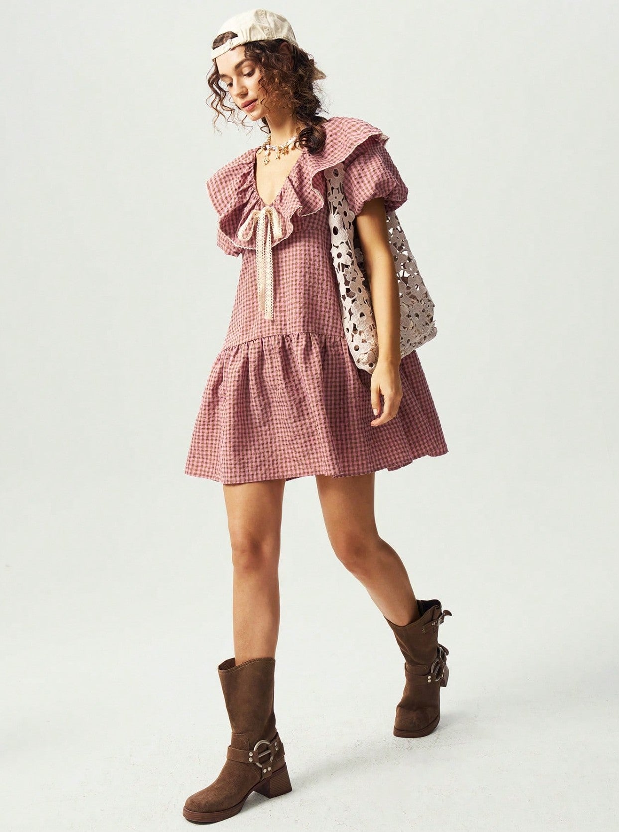 Darby Gingham Mini Dress