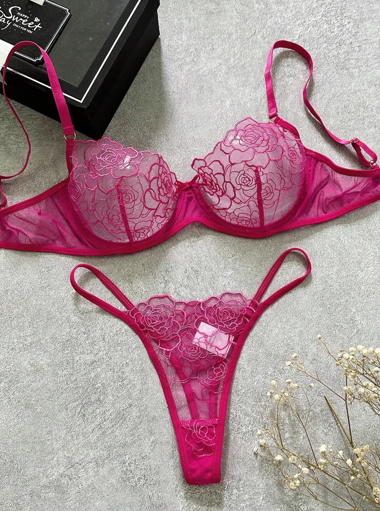 Lyla Lace Bra and Panty Lingerie Set