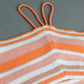 Dipa Orange Striped Maxi Dress