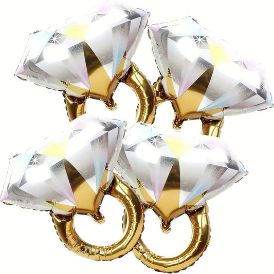 4 Diamond Ring Balloons