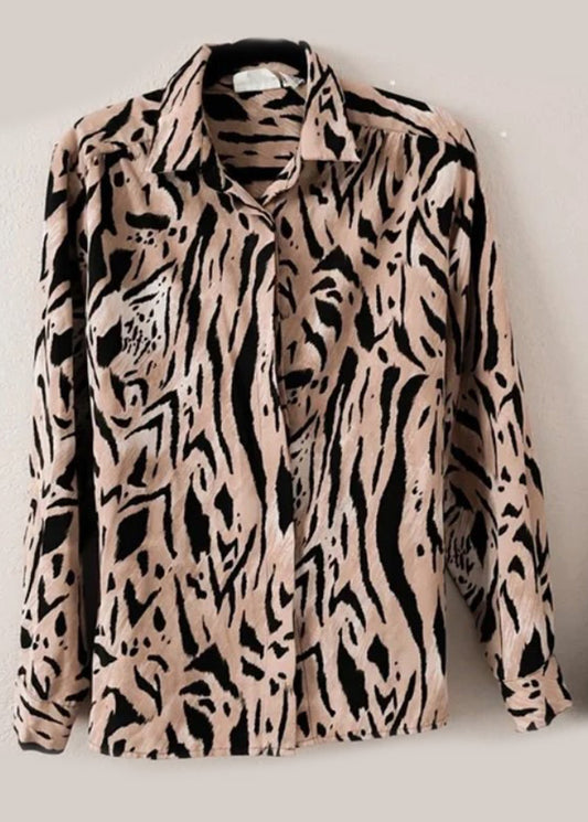 Vintage Alfred Dunner Tiger Button down Top