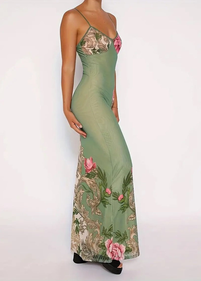 Dua Pretty Floral Maxi Dress