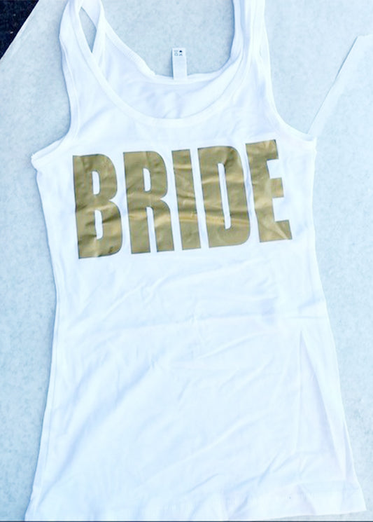 White Bride Gold Top