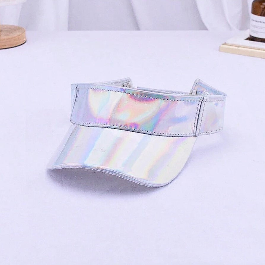 Love Holographic Visor Hats