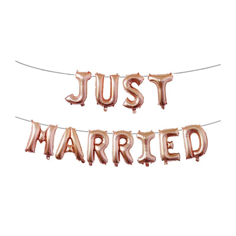 Just Married Balloon