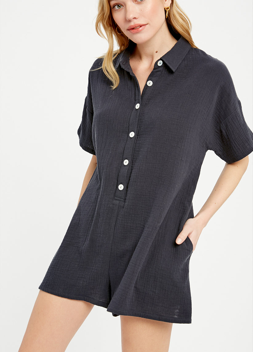 Adele Short Sleeve Romper