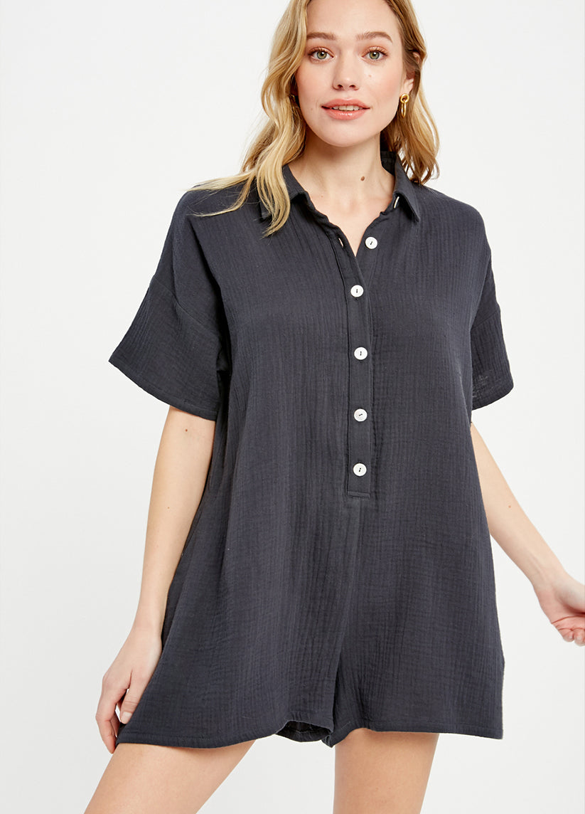 Adele Short Sleeve Romper