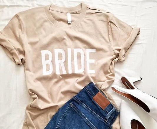 Bride T-shirt in Sand Dune