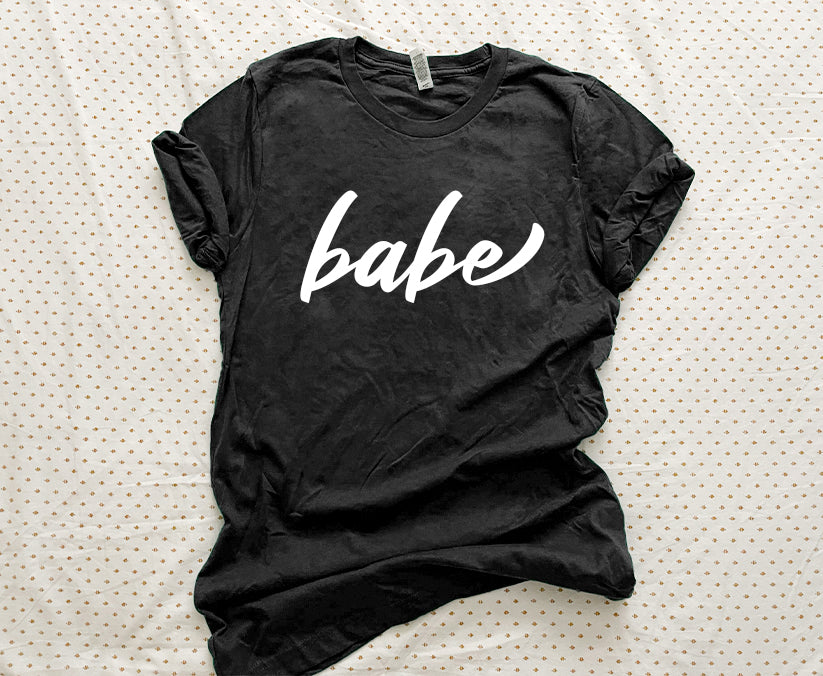 Cool Script Babe T-shirt