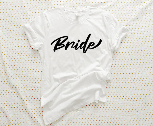 Cool Script Bride T-shirt